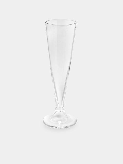 Carlo Moretti - Ovale Hand-Blown Murano Glass Champagne Flute - Clear - ABASK - 