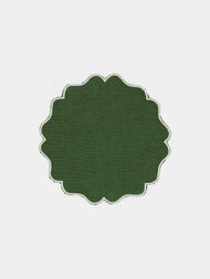 Los Encajeros - Alhambra Embroidered Linen Coasters (Set of 6) -  - ABASK - 