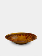 Antique and Vintage - 1950s-1970s Fat Lava Ceramic Bowl - Orange - ABASK - 