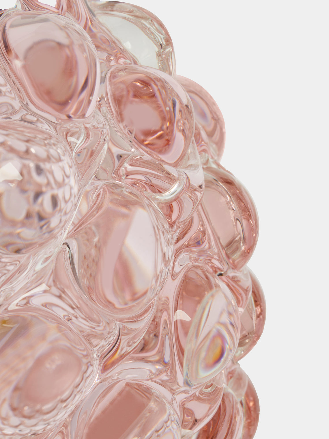 Yali Glass - Boboli Hand-Blown Murano Glass Vase - Pink - ABASK
