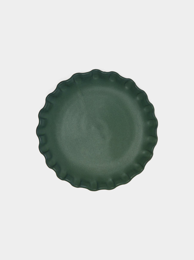 Perla Valtierra - Hand-Glazed Ceramic Lipped Dessert Plates (Set of 4) -  - ABASK - 