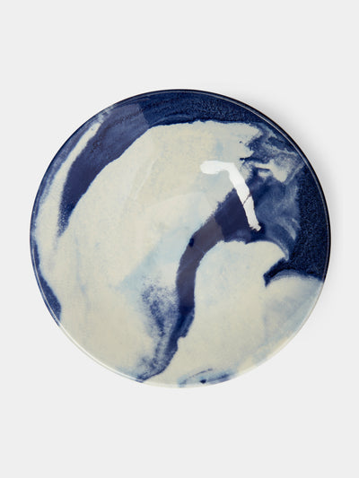 1882 Ltd. - Indigo Storm Ceramic Large Serving Bowl - Blue - ABASK - 