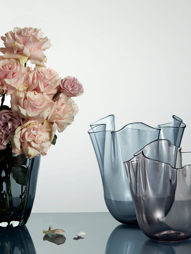 Venini - Fazzoletto Hand-Blown Murano Glass Large Vase -  - ABASK