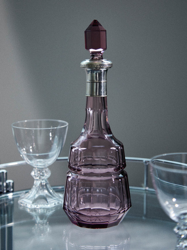 Antique and Vintage - 1960s Italian Decanter - Purple - ABASK
