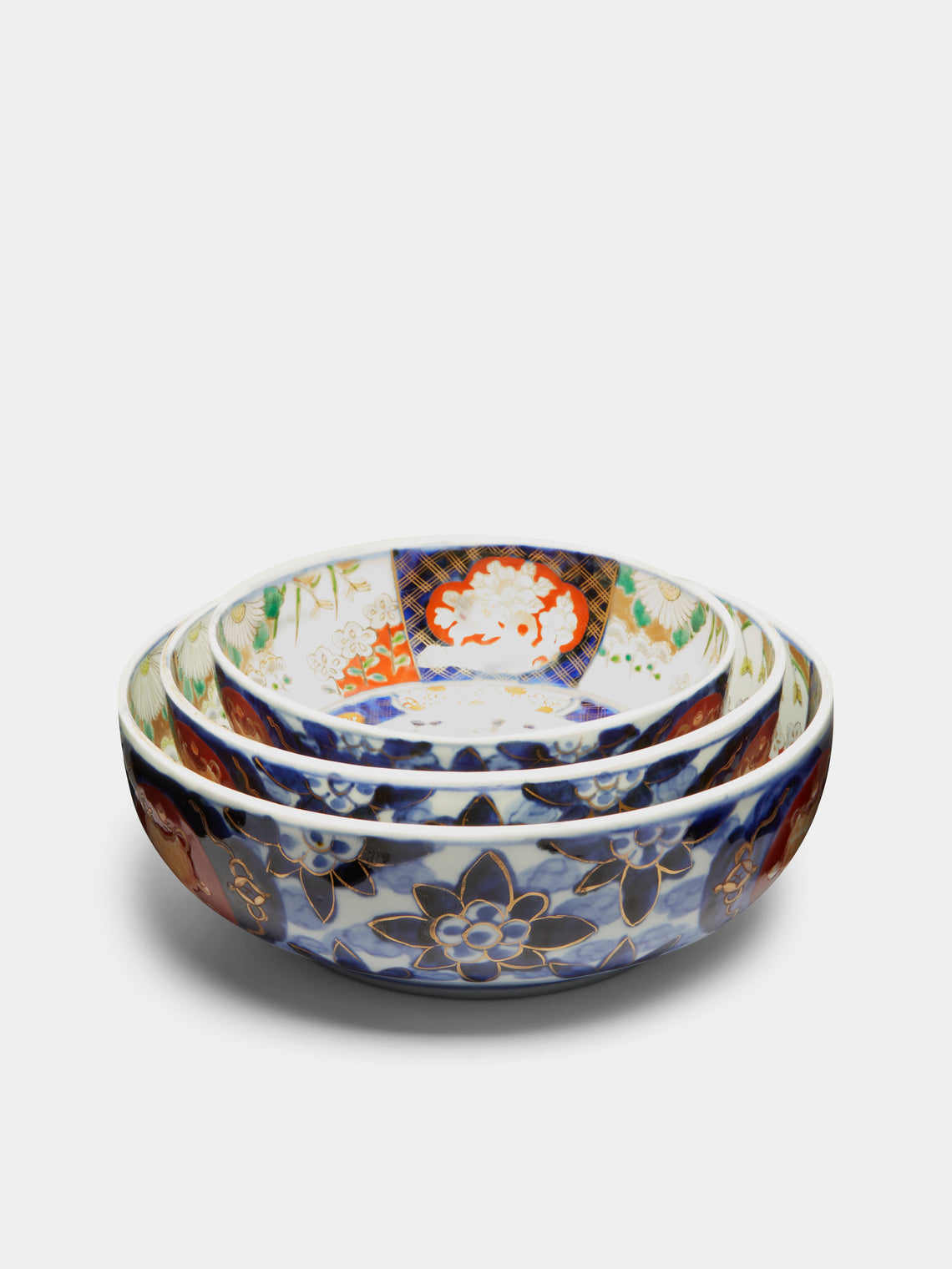 Antique and Vintage - 1900-1915 Japanese Imari Porcelain Bowl - Multiple - ABASK