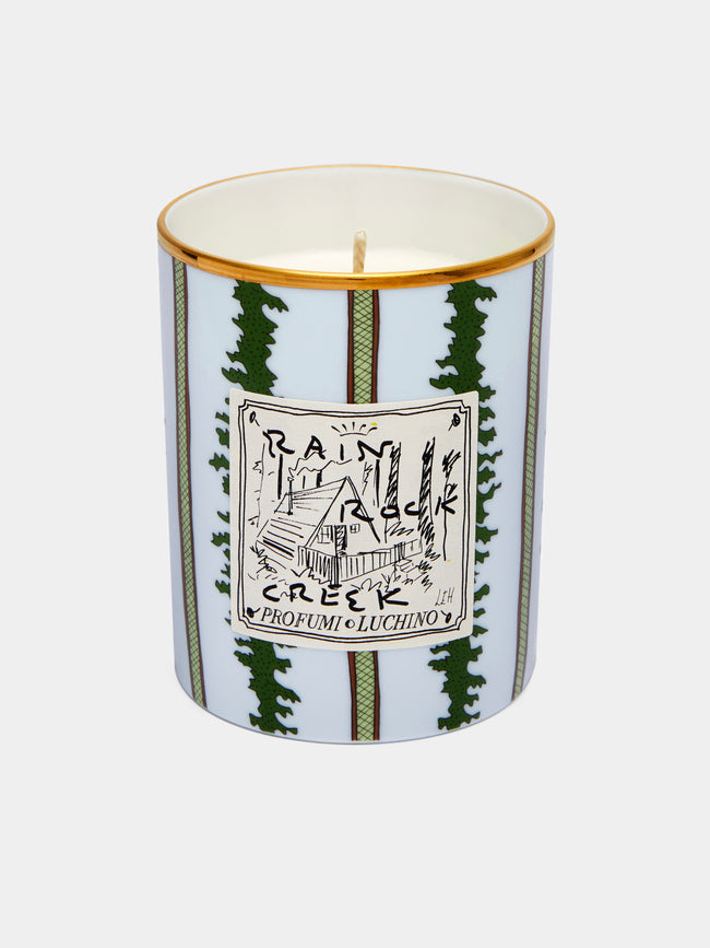 Ginori 1735 - Profumi Luchino Rain Rock Creek Porcelain Candle -  - ABASK - 
