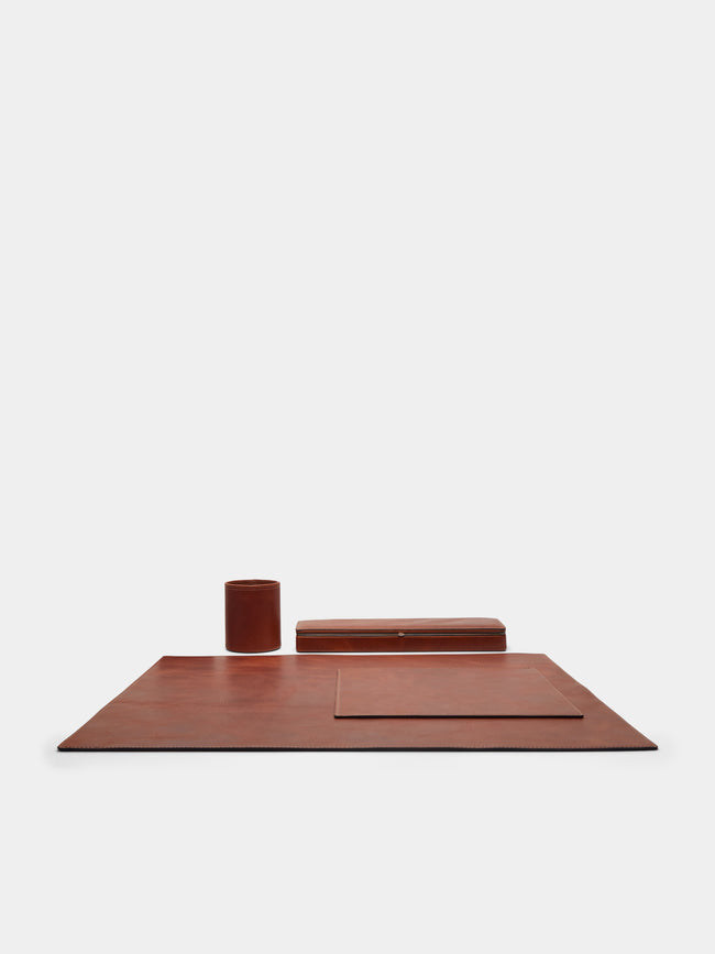 F. Hammann - Leather Desk Set -  - ABASK - 