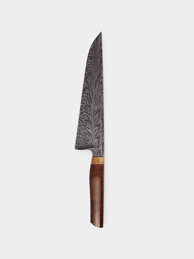 Bodman Blades - Hand-Forged Curly Myrtle and Damascus Steel Chef Knife -  - ABASK - 