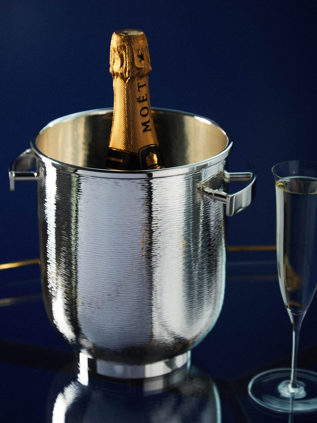 Zanetto - Avant Garde Silver-Plated Champagne Bucket -  - ABASK