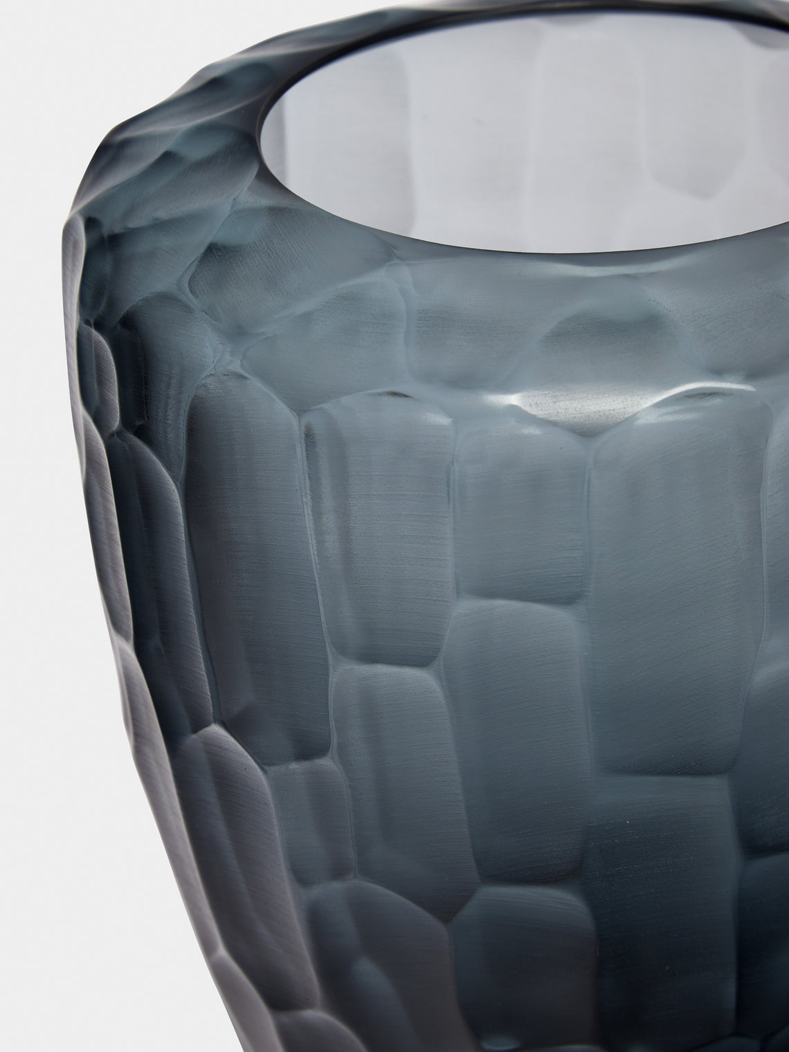 Micheluzzi Glass - Goccia Oceano Hand-Blown Murano Glass Vase - Blue - ABASK