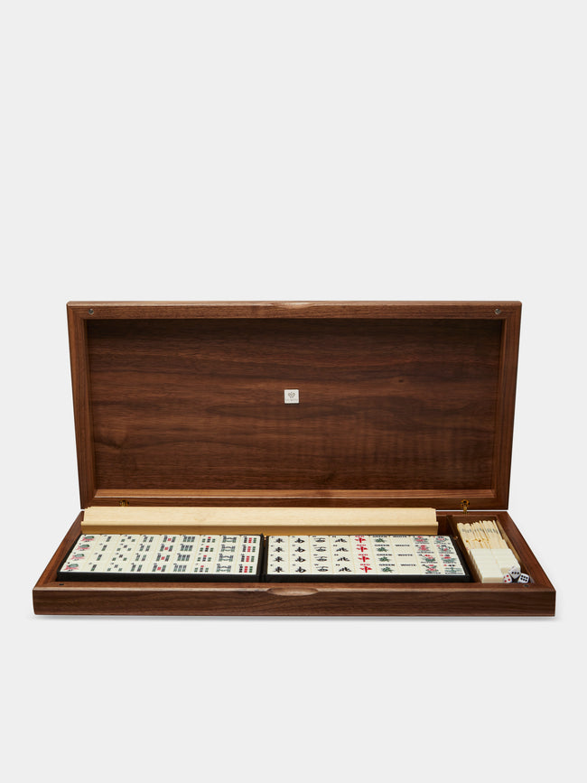 Dal Negro - Leather and Walnut Mahjong Set -  - ABASK - 