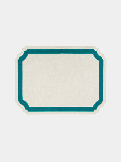 Los Encajeros - Vega Embroidered Linen Placemats (Set of 4) -  - ABASK - 