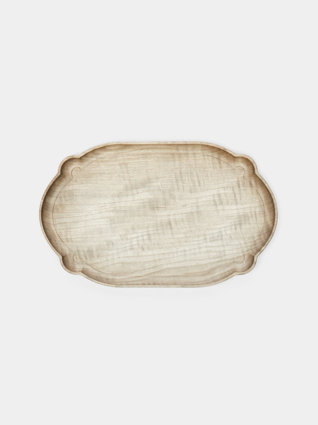 Ifuji - Italian Hand-Carved Wood Medium Tray -  - ABASK - 