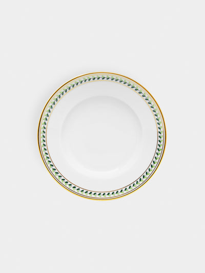 Augarten - Leafed Edge Hand-Painted Porcelain Bread Plate -  - ABASK - 