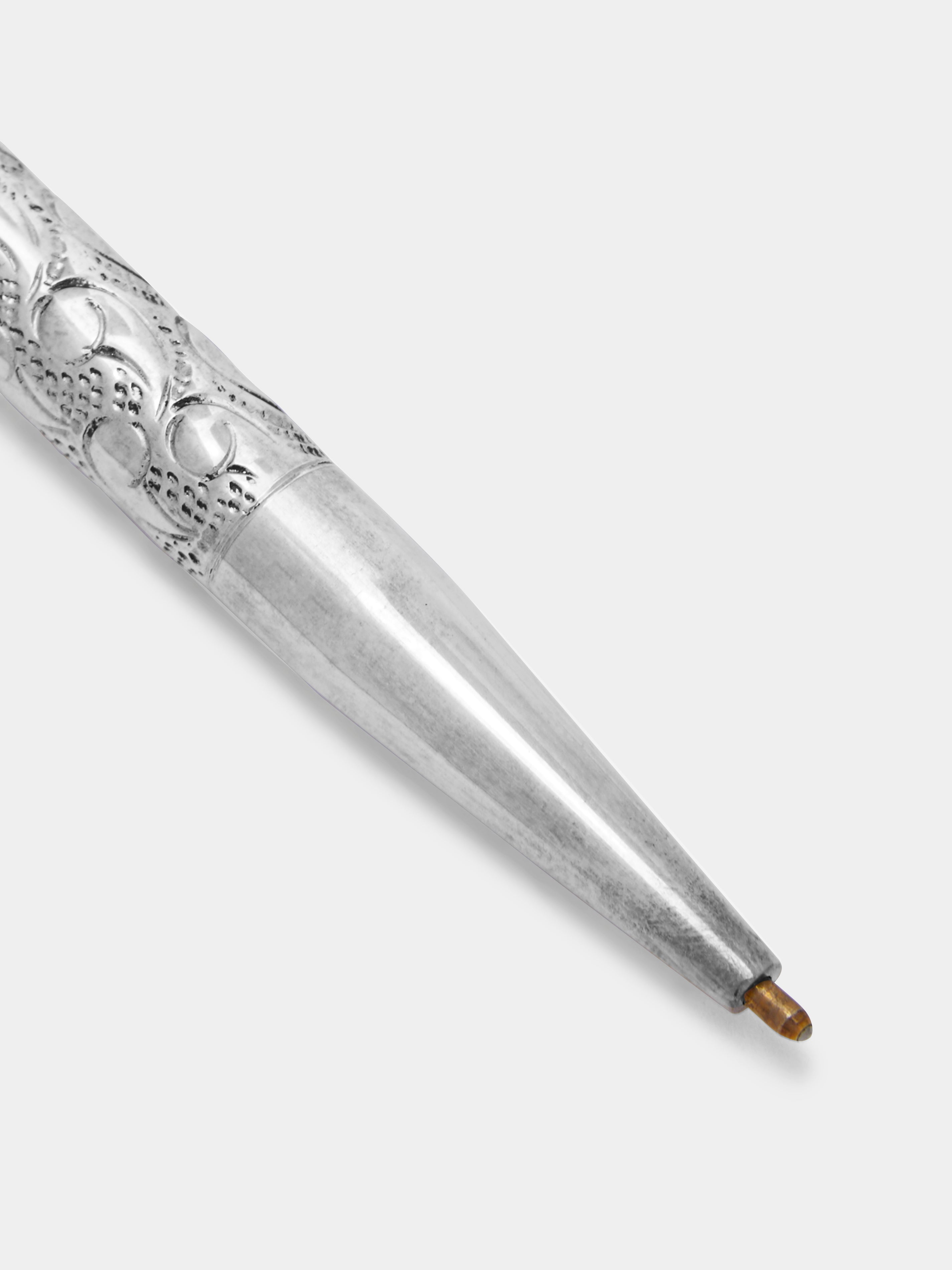 Perfecta Victorian Sterling Silver Ball Pen