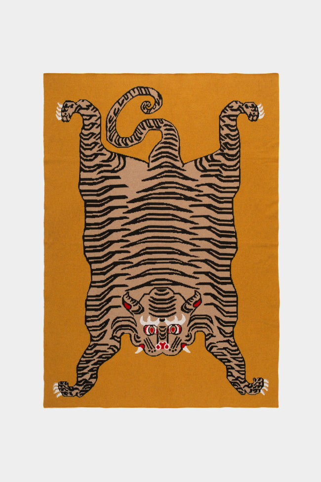 Saved NY - Tiger Rug Cashmere Blanket -  - ABASK