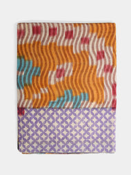 Gregory Parkinson - Sunset Wave Block-Printed Cotton Rectangular Tablecloth - Multiple - ABASK - 