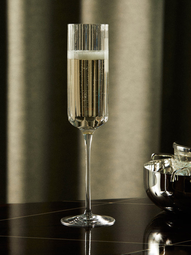Richard Brendon - Hand-Blown Crystal Champagne Flute -  - ABASK