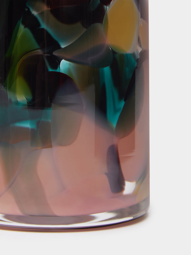 The Glass Studio - Marbled Hand-Blown Glass Vase -  - ABASK