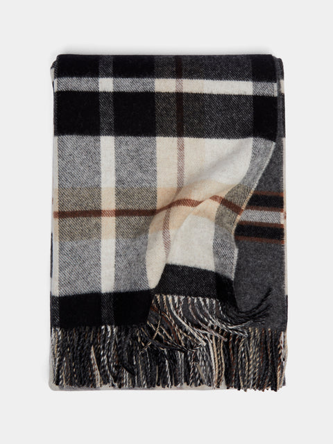 Johnstons of Elgin - Double-Faced Wool Check Blanket -  - ABASK - 