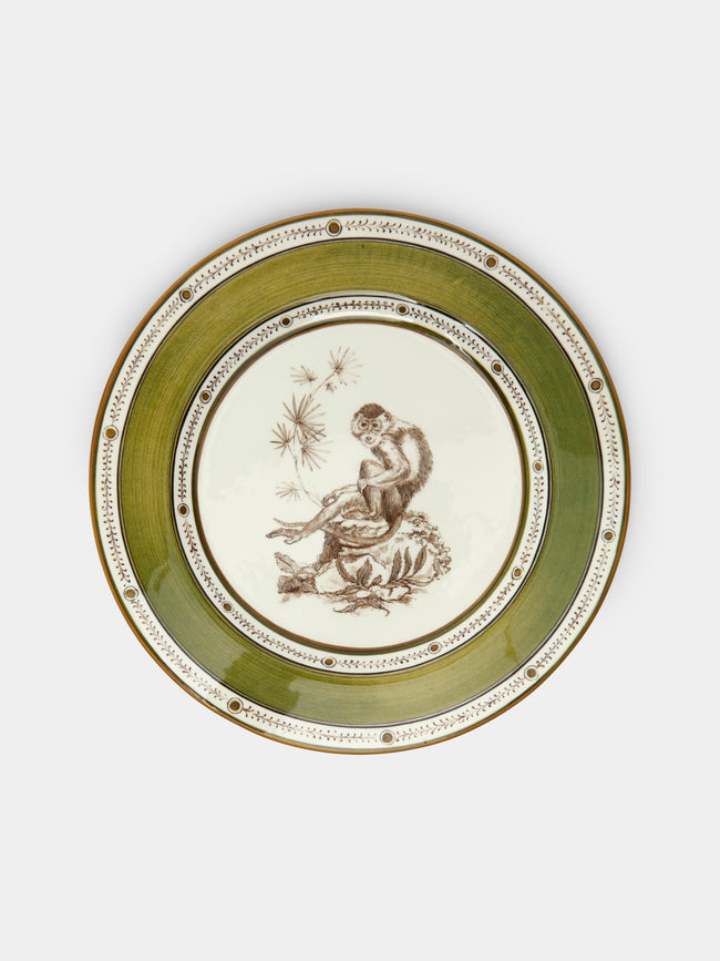 Laboratorio Paravicini - Monkeys Ceramic Dinner Plates (Set of 6) -  - ABASK - 