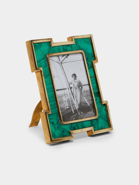 Antique and Vintage - 19th Century Malachite and Gilt Bronze Photo Frame -  - ABASK - 