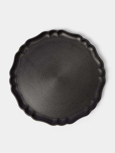 Ifuji - Italian Hand-Carved Wood Round Tray -  - ABASK - 