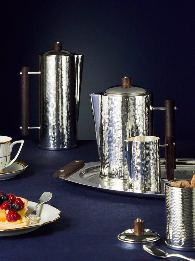 Zanetto - Ebony Silver-Plated Tea and Coffee Set -  - ABASK
