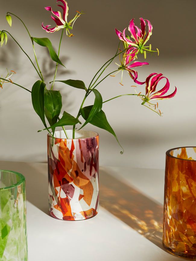 Stories of Italy - Autumn Hand-Blown Murano Glass Vase -  - ABASK