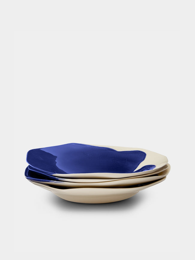 Pottery & Poetry - Hand-Glazed Porcelain Pasta Plates (Set of 4) -  - ABASK