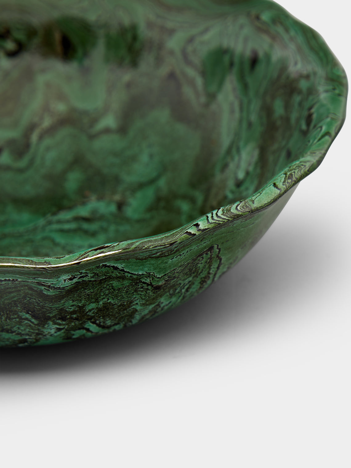 Atelier Saint-André Perrin - Marbled Ceramic Serving Bowl -  - ABASK