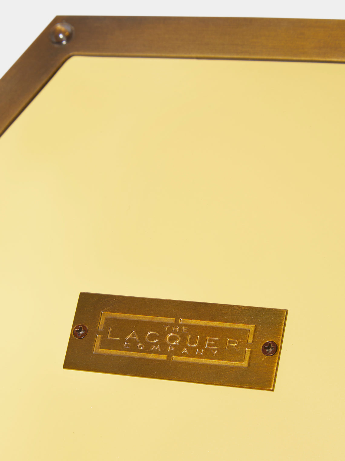 The Lacquer Company - Lacquered Hexagonal Bin - Yellow - ABASK