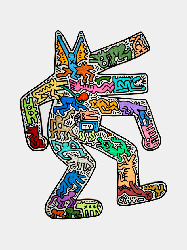 PAR Puzzles - Keith Haring 'Channel Surfing' Hand-Cut Wood Puzzle - Multiple - ABASK - 