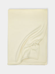 Rose Uniacke - Hand-Dyed Cashmere Large Blanket - Cream - ABASK - 