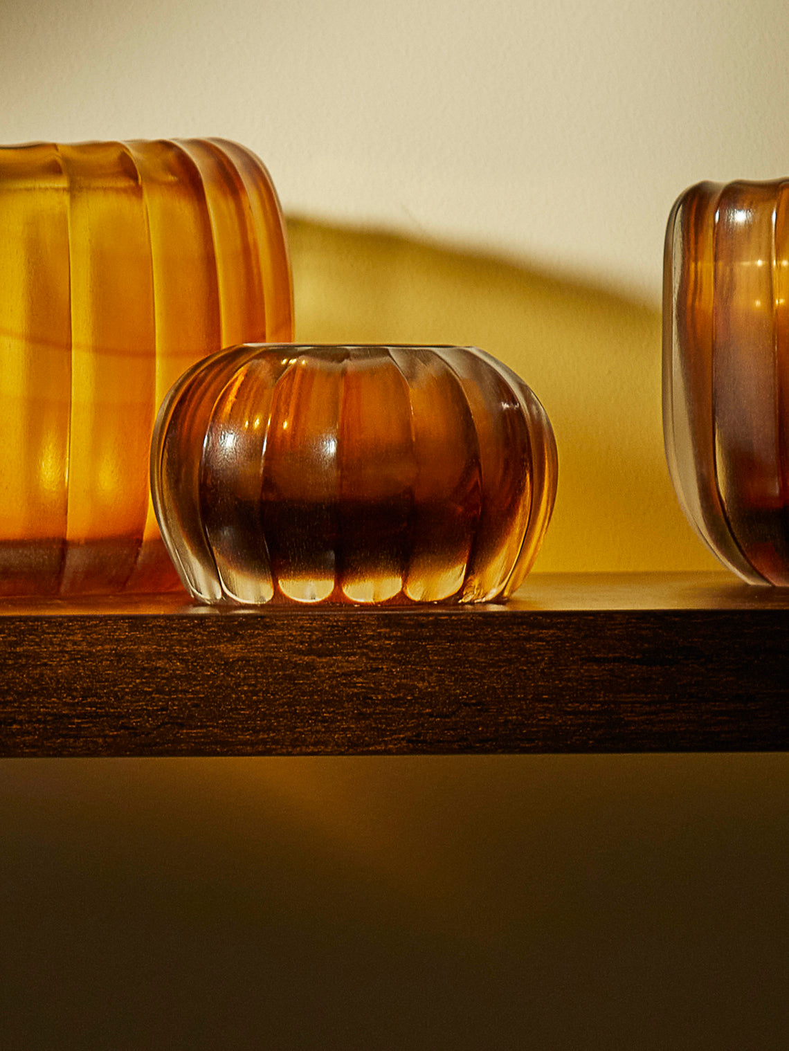Micheluzzi Glass - Bocia Miele Hand-Blown Murano Glass Vase - Yellow - ABASK