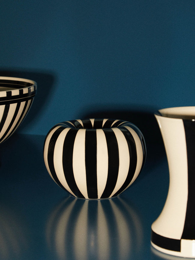 Hedwig Bollhagen - Ritzen Hand-Painted Ceramic Vase - Black - ABASK