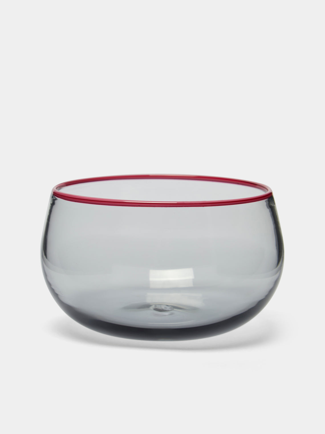 Giberto - Roi Hand-Blown Murano Glass Bowl - Grey - ABASK - 