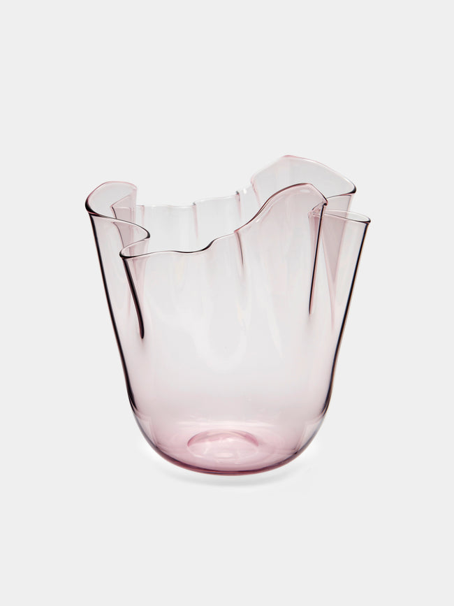 Venini - Fazzoletto Hand-Blown Murano Glass Medium Vase -  - ABASK - 