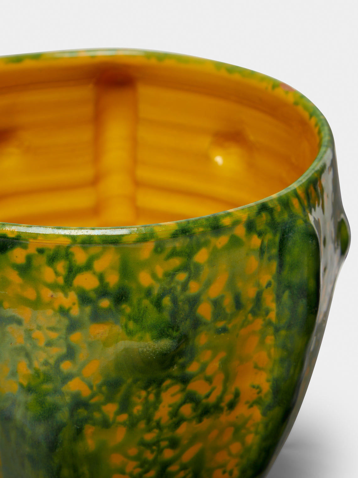 Antique and Vintage - 1950-1970 Fat Lava Bowl - Green - ABASK